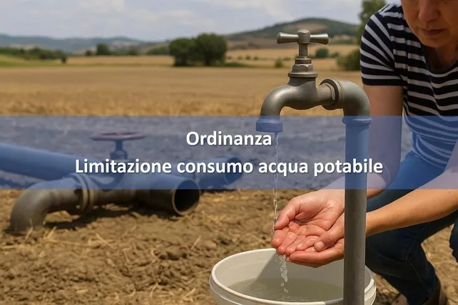 Ordinanza n. 14 del 04/06/2025- Limitazione consumo acqua potabile